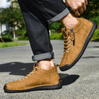 Ankelkängor för herrar med dragkedja på sidan och snörning fram-Footwear for men-Fjallbarn