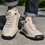 Ankelkängor för herrar med dragkedja på sidan och snörning fram-Footwear for men-Fjallbarn