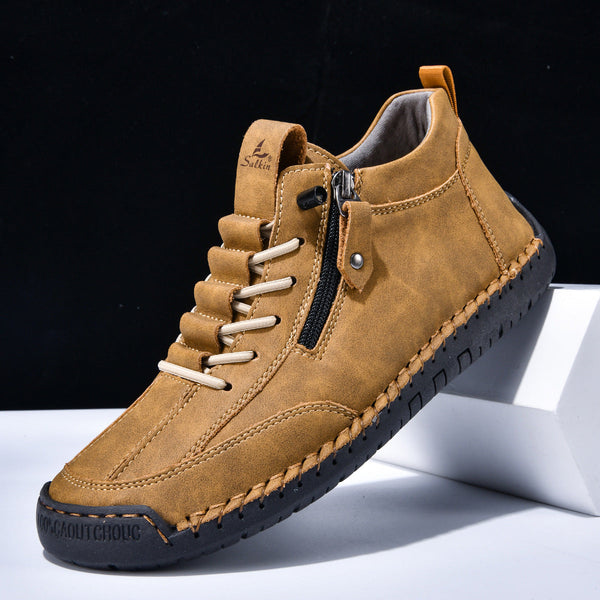 Ankelkängor för herrar med dragkedja på sidan och snörning fram-Footwear for men-Fjallbarn