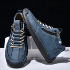 Ankelkängor för herrar med dragkedja på sidan och snörning fram-Footwear for men-Fjallbarn