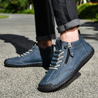 Ankelkängor för herrar med dragkedja på sidan och snörning fram-Footwear for men-Fjallbarn
