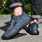 Ankelkängor för herrar med dragkedja på sidan och snörning fram-Footwear for men-Fjallbarn