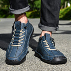 Ankelkängor för herrar med dragkedja på sidan och snörning fram-Footwear for men-Fjallbarn