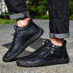 Ankelkängor för herrar med dragkedja på sidan och snörning fram-Footwear for men-Fjallbarn