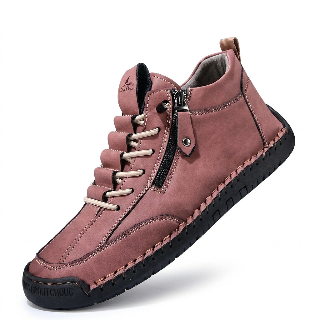 Ankelkängor för herrar med dragkedja på sidan och snörning fram-Footwear for men-Fjallbarn