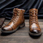 Ankelkängor med snörning och dragkedja för herrar-Footwear for men-Fjallbarn