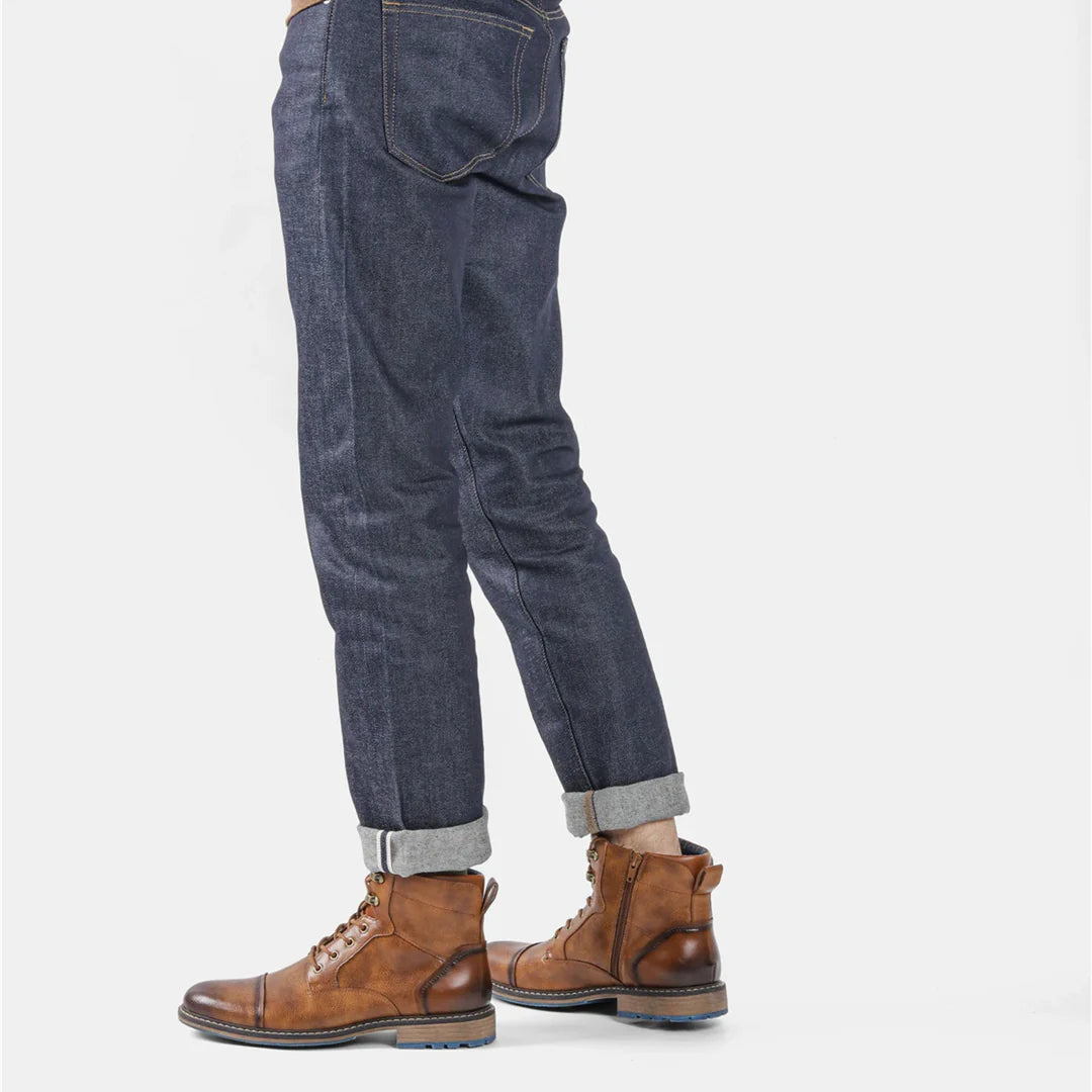Ankelkängor med snörning och dragkedja för herrar-Footwear for men-Fjallbarn