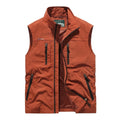 Ärmellose Cargo-väst för män med blixtlåsfickor-Vests for men-Fjallbarn