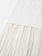 Ärmlös maxiklänning för dam med veckad kjol-Maxi Dress-Fjallbarn