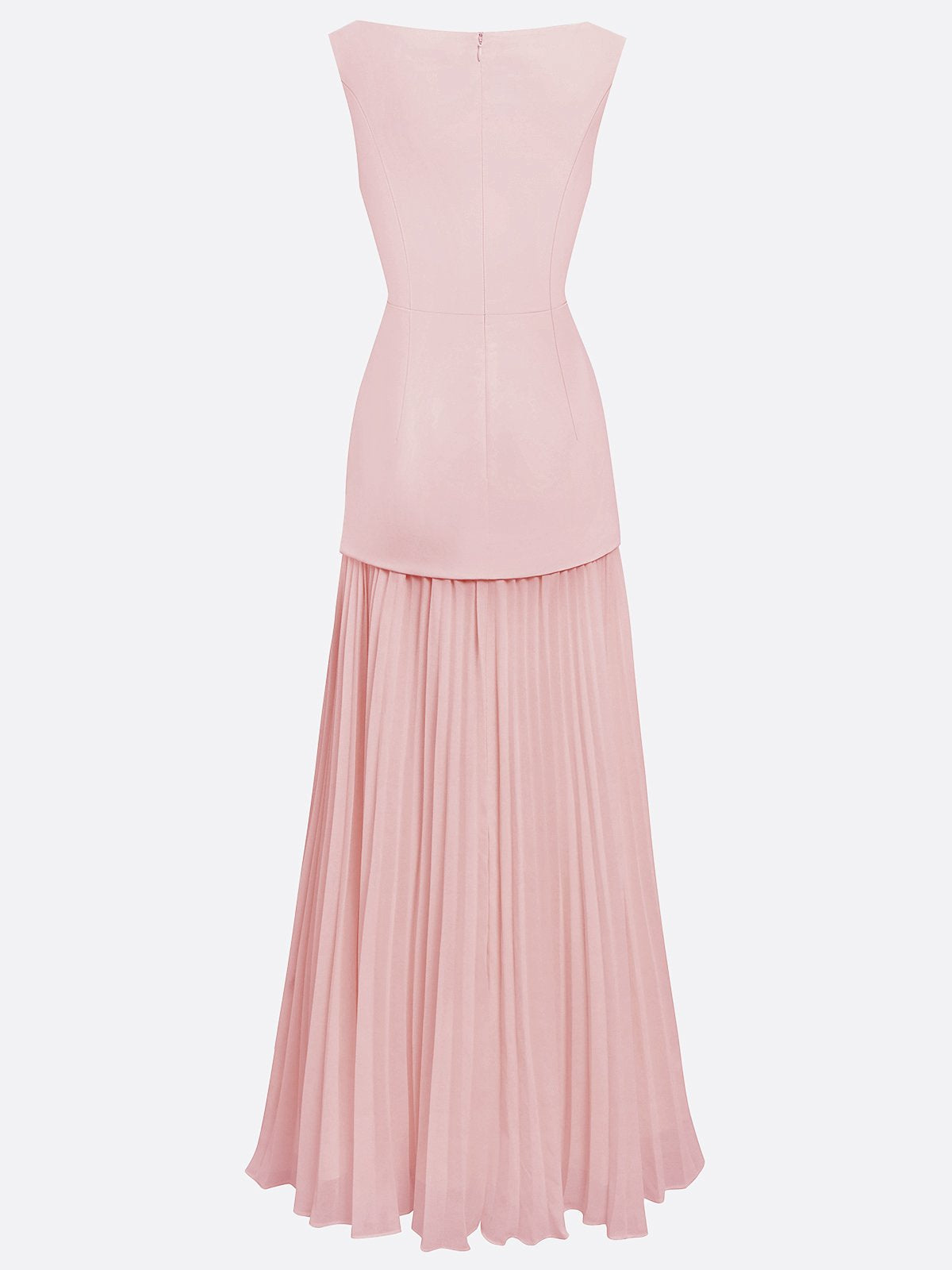 Ärmlös maxiklänning för dam med veckad kjol-Maxi Dress-Fjallbarn