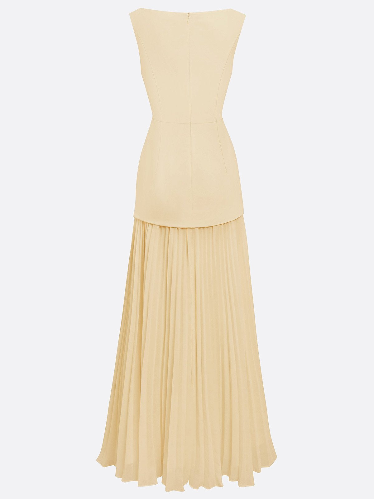 Ärmlös maxiklänning för dam med veckad kjol-Maxi Dress-Fjallbarn