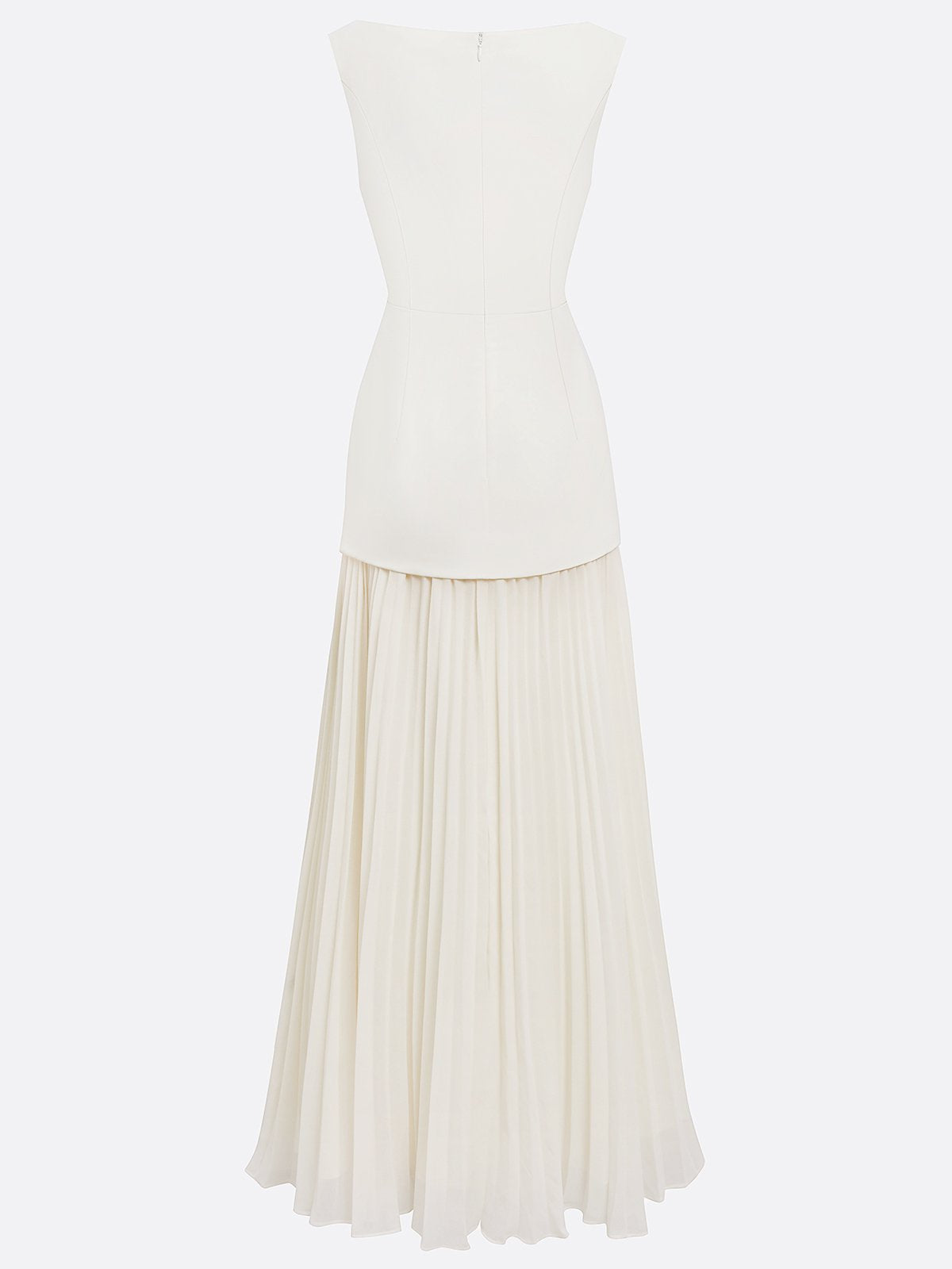 Ärmlös maxiklänning för dam med veckad kjol-Maxi Dress-Fjallbarn