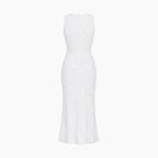 Ärmlös midiklänning med blommigt mönster för dam-Midi Dress-Fjallbarn