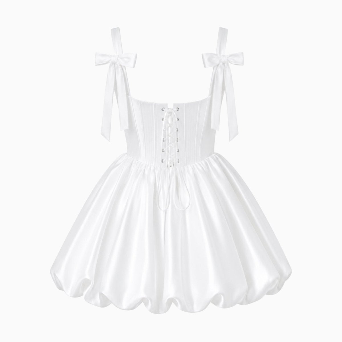 Ärmlös miniklänning med korsettliv-Mini Dress-Fjallbarn