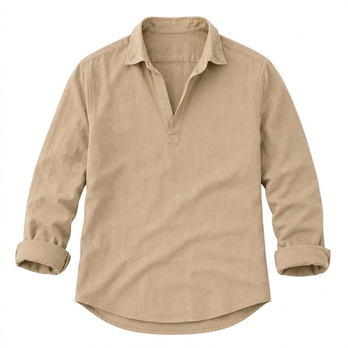 Avslappnad långärmad tröja för män-Shirts for men-Fjallbarn
