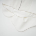 Axelbandslös topp med 3D-blomapplikation för dam-Tops for women-Fjallbarn
