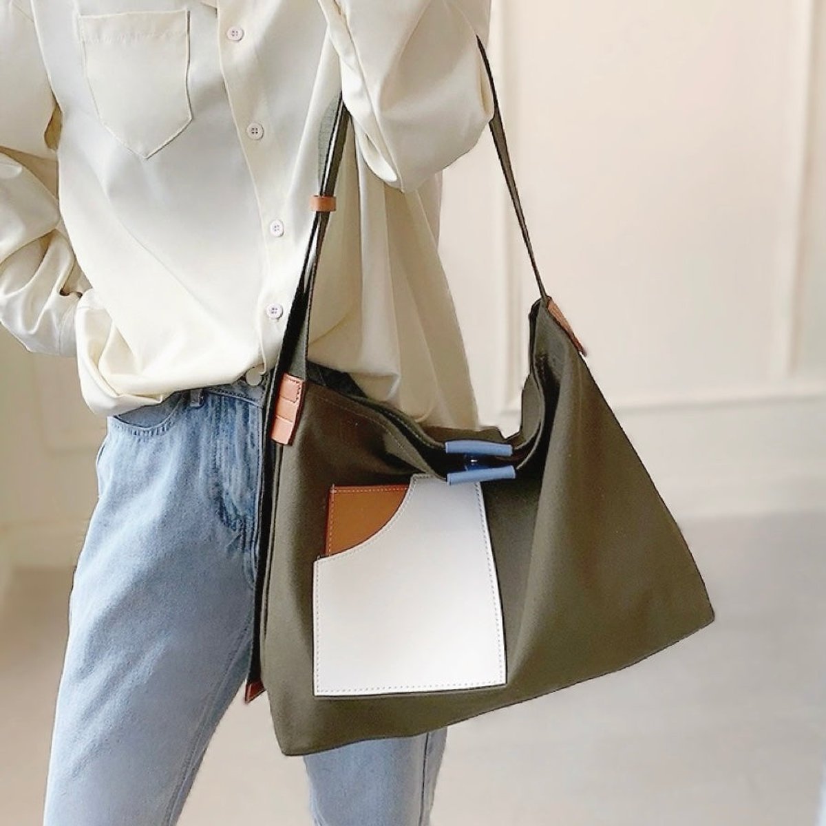 Axelremsväska i canvas för dam-Accessories for Women-Fjallbarn
