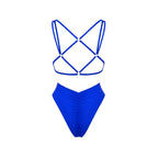 Badbaddräkt i ett stycke med utskurna sidor för dam-Swimwear for Women-Fjallbarn