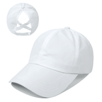 Basebollkeps för dam med hästsvansöppning och korslagda band-Accessories for Women-Fjallbarn
