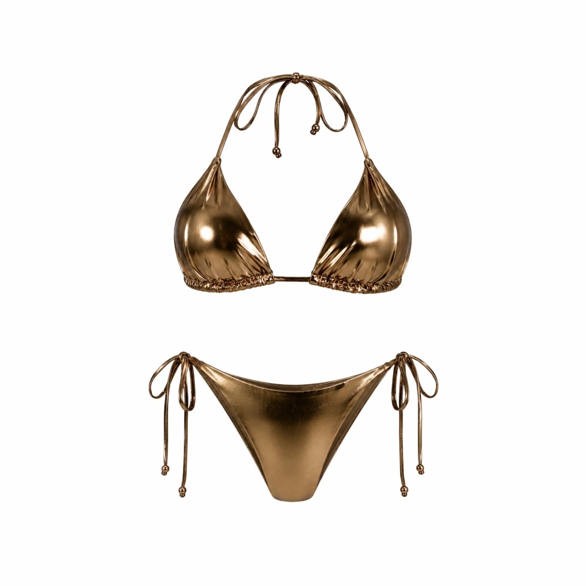 Bikiniset i metallisk finish för dam-Swimwear for Women-Fjallbarn