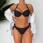 Bikiniset med halterneck för dam-Swimwear for Women-Fjallbarn