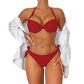 Bikiniset med halterneck för dam-Swimwear for Women-Fjallbarn