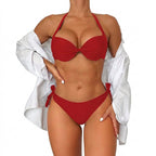 Bikiniset med halterneck för dam-Swimwear for Women-Fjallbarn
