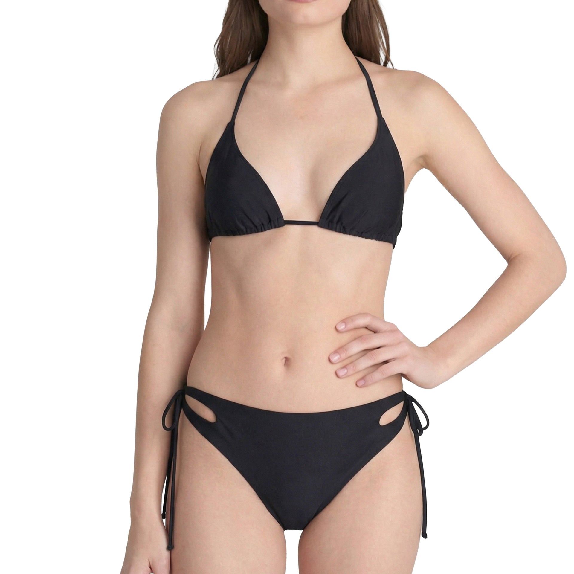 Bikiniset med triangel-överdel och utskärningar i sidorna för dam-Swimwear for Women-Fjallbarn