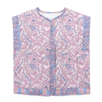 Blommig quiltad väst för dam-Vests for women-Fjallbarn