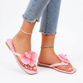 Blommiga tåsandaler med fyrkantig tå för dam-Footwear for women-Fjallbarn
