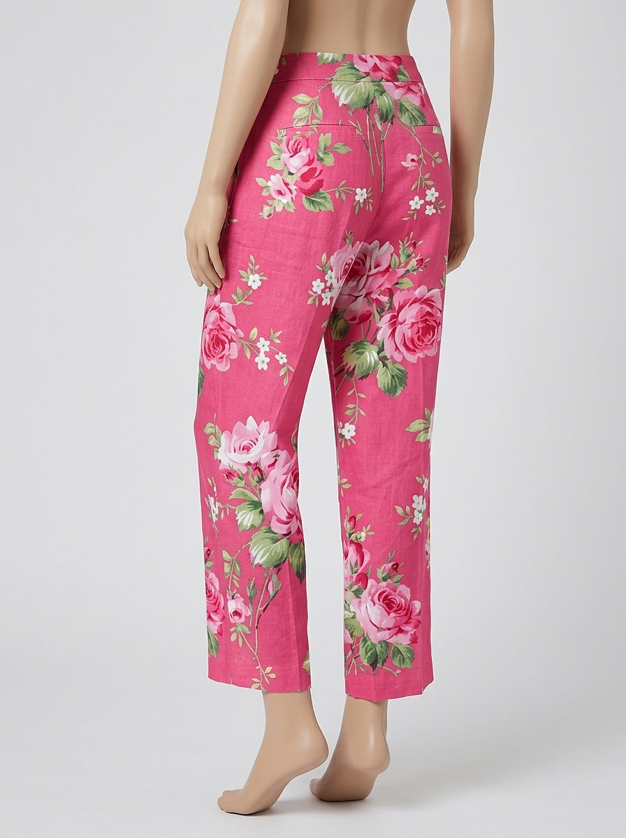 Blommiga vida byxor för dam-Pants for Women-Fjallbarn