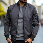 Bomberjacka för herrar med dragkedjeficka på ärmen-Jackets for men-Fjallbarn