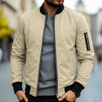 Bomberjacka för herrar med dragkedjeficka på ärmen-Jackets for men-Fjallbarn