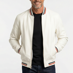 Bomberjacka för män med randiga detaljer-Jackets for men-Fjallbarn