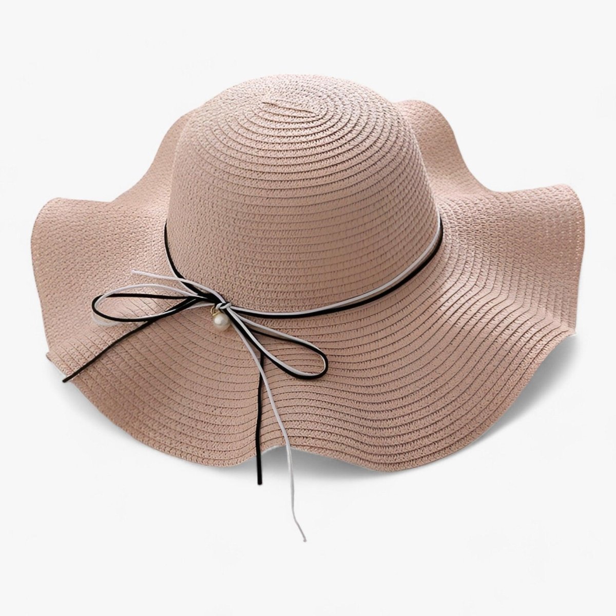 Bredbrättad solhatt för dam med rosett-Accessories for Women-Fjallbarn