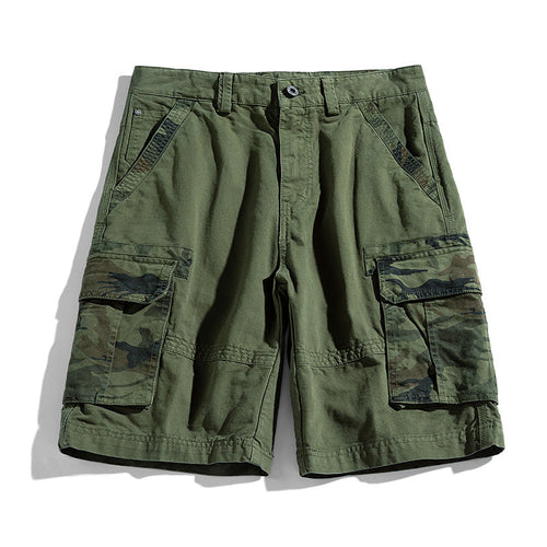 Camo Cargo-shorts för herrar med ficklock-Shorts for men-Fjallbarn