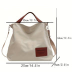 Canvasväska för dam med justerbar axelrem-Accessories for Women-Fjallbarn