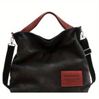 Canvasväska för dam med justerbar axelrem-Accessories for Women-Fjallbarn