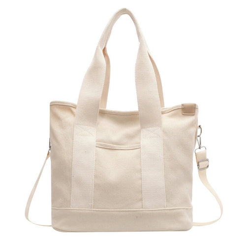 Canvasväska för dam med justerbar axelrem-Accessories for Women-Fjallbarn