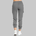 Cargo-joggerbyxor för dam med dragsko i midjan-Pants for Women-Fjallbarn