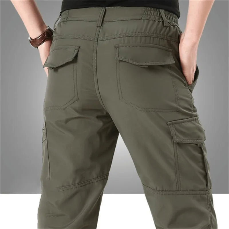 Cargobyxor för män med ficklock-Pants for Men-Fjallbarn