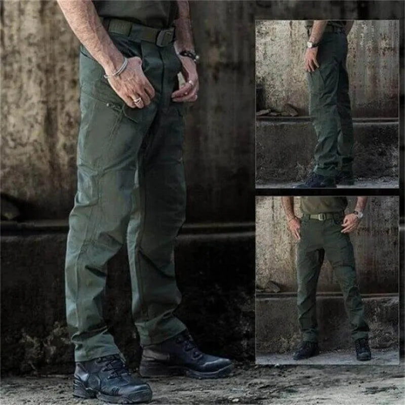 Cargobyxor för män med ficklock-Pants for Men-Fjallbarn