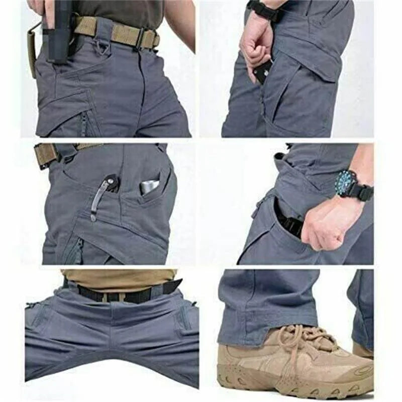 Cargobyxor för män med ficklock-Pants for Men-Fjallbarn