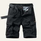 Cargoshorts för herrar med dragsko i midjan och fickor med lock-Shorts for men-Fjallbarn