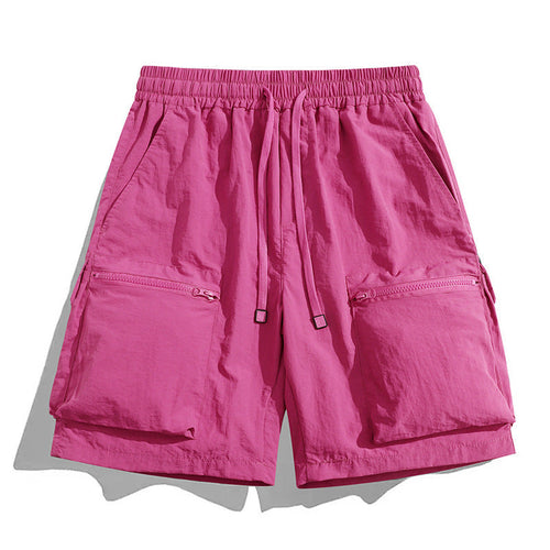 Cargoshorts för män med dragsko och fickor med dragkedja-Shorts for men-Fjallbarn