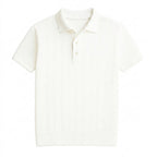 Chevronstickad kortärmad pikétröja för herr-Shirt for men-Fjallbarn