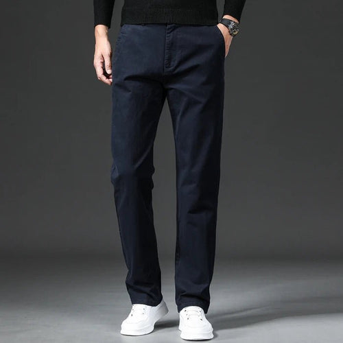 Chinos med normal passform för herrar-Pants for Men-Fjallbarn