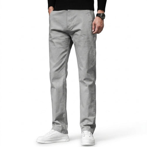 Chinos med normal passform för herrar-Pants for Men-Fjallbarn