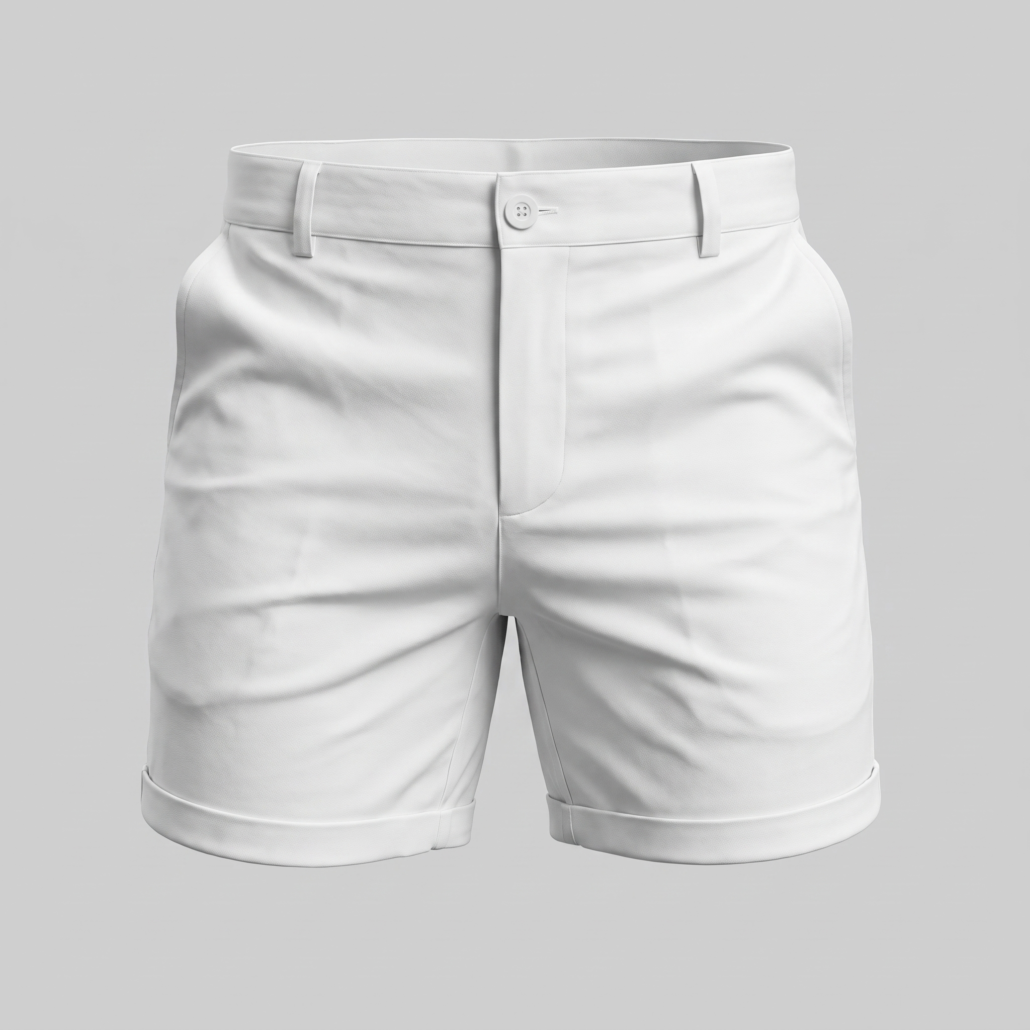 Chinoshorts för herrar med uppvikt fåll-Shorts for men-Fjallbarn