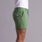 Chinoshorts för herrar med uppvikt fåll-Shorts for men-Fjallbarn